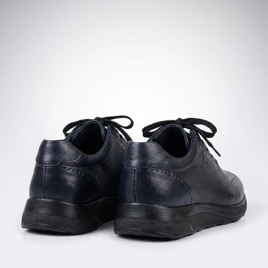 Pantofi sport barbati din piele naturală bleumarin 447 - Paul Style