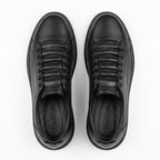 Pantofi sport barbati din piele naturală negri - Paul Style