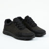 Men's sports shoes made of genuine leather, black 447