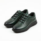 Pantofi sport barbati din piele naturală verde 447 - Paul Style
