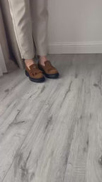 Mocasini dama maro-velur T.N 231, din piele naturala