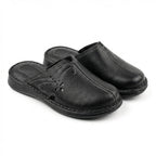 Saboti medicali de dama, negru, A - 01, din piele naturala - Paul Style