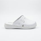 Saboti medicali de dama,alb, A - 01, din piele naturala - Paul Style