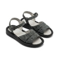 Sandale dama Gri - Inchis, R30, din piele naturala - Paul Style