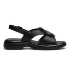 Sandale dama negru, R - 07, din piele naturala - Paul Style