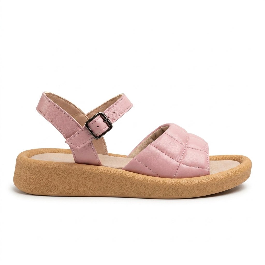 Sandale dama roz, R30, din piele naturala - Paul Style