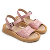 Sandale dama roz, R30, din piele naturala