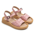 Sandale dama roz, R30, din piele naturala - Paul Style