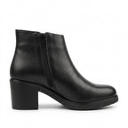 Botine dama negru, A-902, din piele naturala