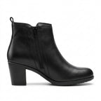 Botine dama negru, A-802, din piele naturala