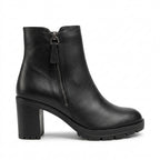 Botine dama negru, Athena-32, din piele naturala