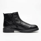 Ghete barbati din piele naturală, A-951, negru