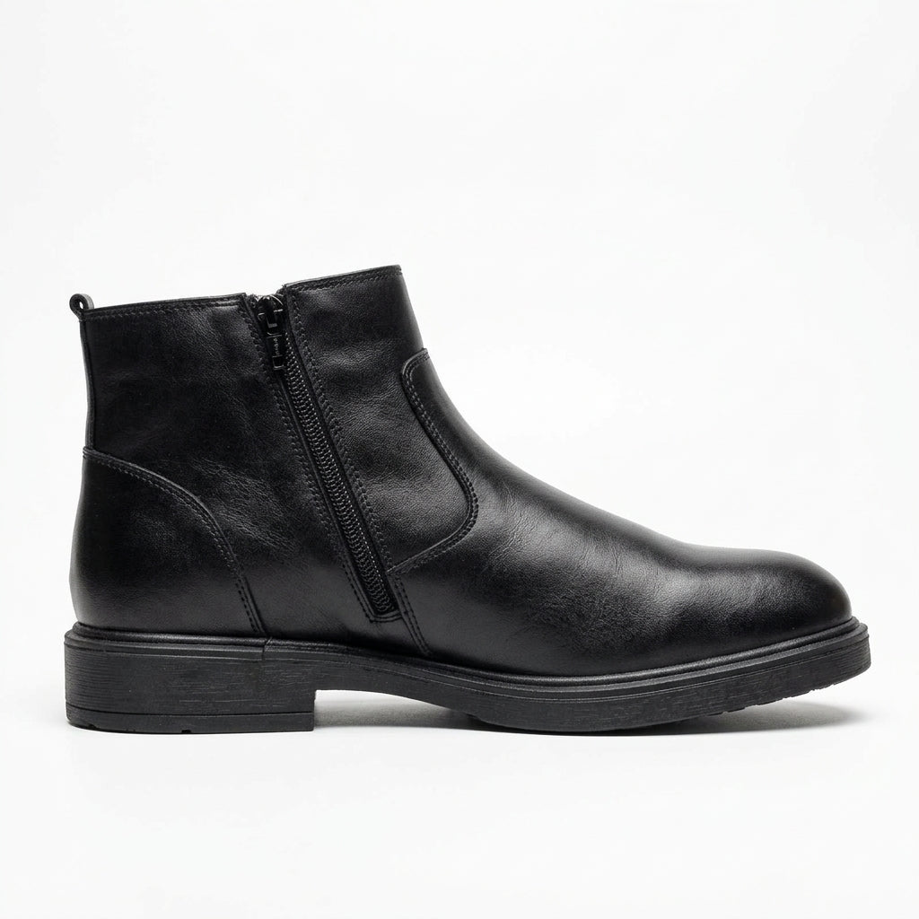 Ghete barbati din piele naturală, A-951, negru