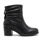 Botine dama negru, A-913, din piele naturala