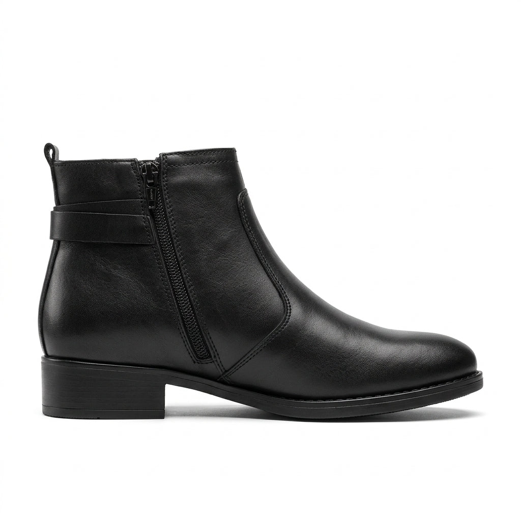 Ghete dama negru, A-912, din piele naturala