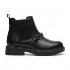 Ghete dama negru, A-940-1, din piele naturala