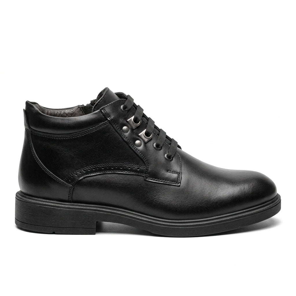 Ghete barbati din piele naturală, A-950, negru