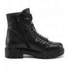 Ghete dama negru, A-914-1, din piele naturala