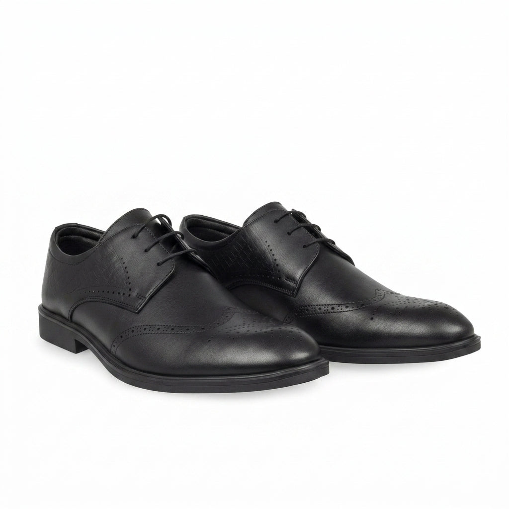 Pantofi eleganti barbati din piele naturală, M-4063, negru