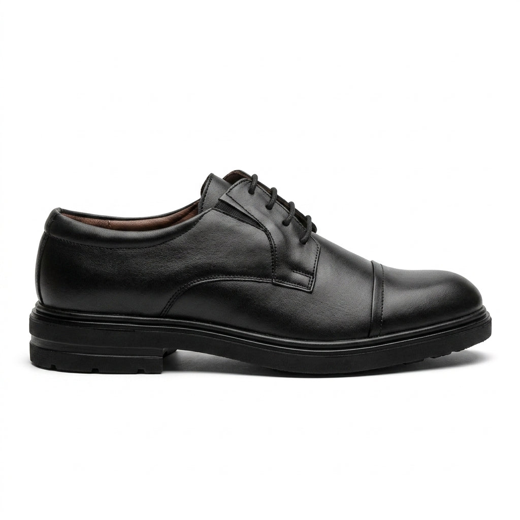 Pantofi eleganti barbati din piele naturală, A-198, Negru