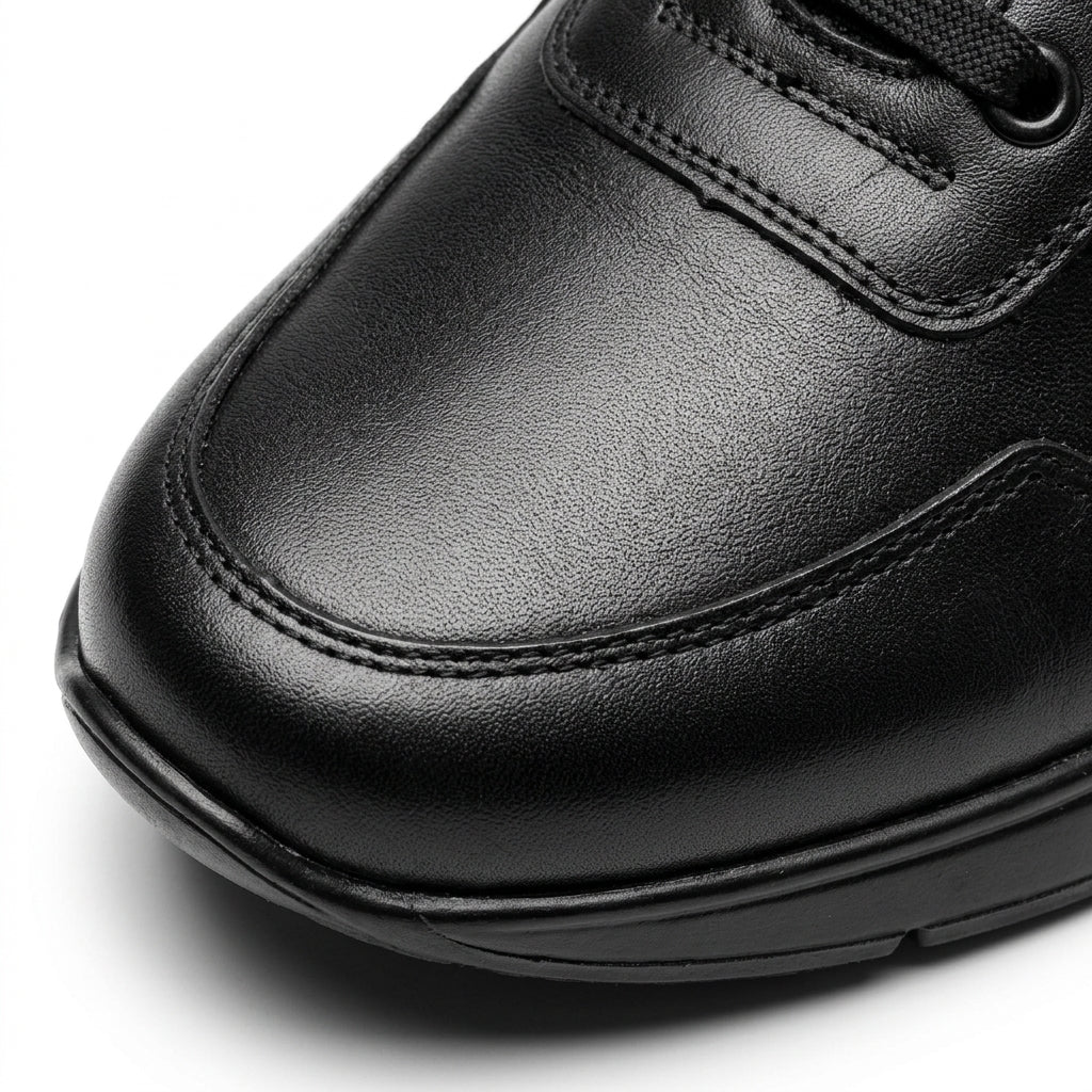 Adidasi barbati din piele naturală, A-230, negru