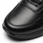 Adidasi barbati din piele naturală, A-230, negru