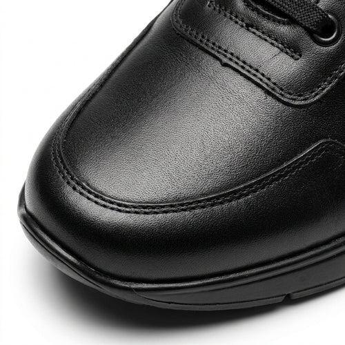 Adidasi barbati din piele naturală, A-230, negru