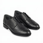Pantofi eleganti barbati din piele naturală, M-61063, negru