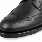 Pantofi eleganti barbati din piele naturală, M-61063, negru