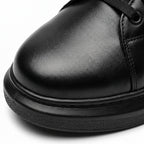 Adidasi barbati din piele naturală, M-329, negru