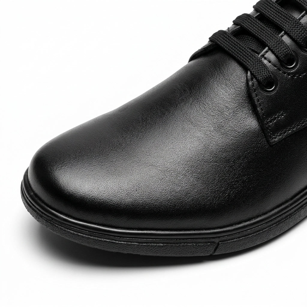 Pantofi casual barbati din piele naturală, A-501, negru