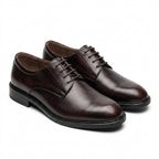 Pantofi eleganti barbati din piele naturală, A185-3, maro-milenium