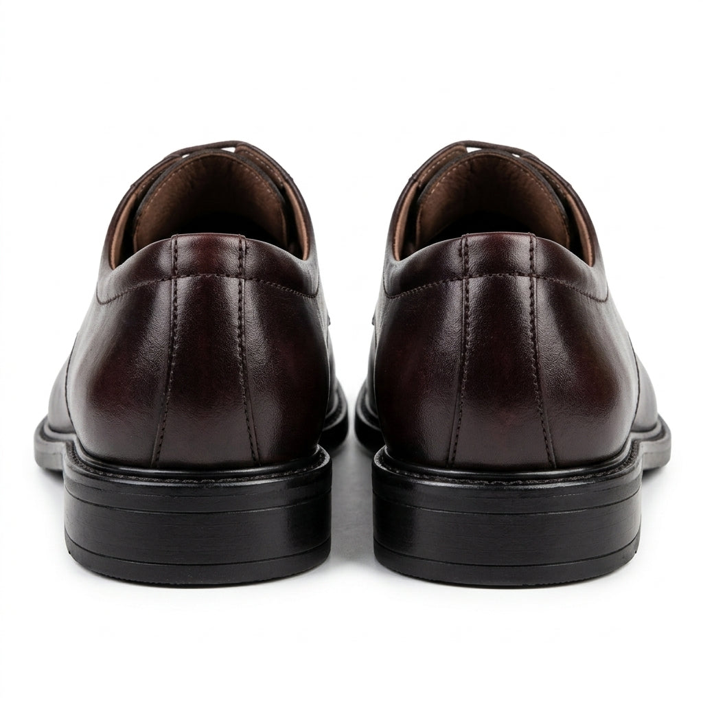 Pantofi eleganti barbati din piele naturală, A185-3, maro-milenium