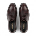 Pantofi eleganti barbati din piele naturală, A185-3, maro-milenium