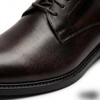 Pantofi eleganti barbati din piele naturală, A185-3, maro-milenium