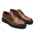 Pantofi eleganti barbati din piele naturală, A-198, maro