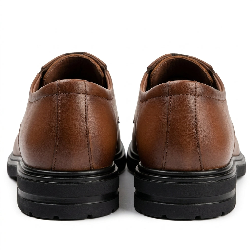 Pantofi eleganti barbati din piele naturală, A-198, maro