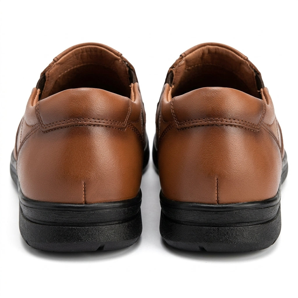 Pantofi casual barbati din piele naturală, A-502, maro