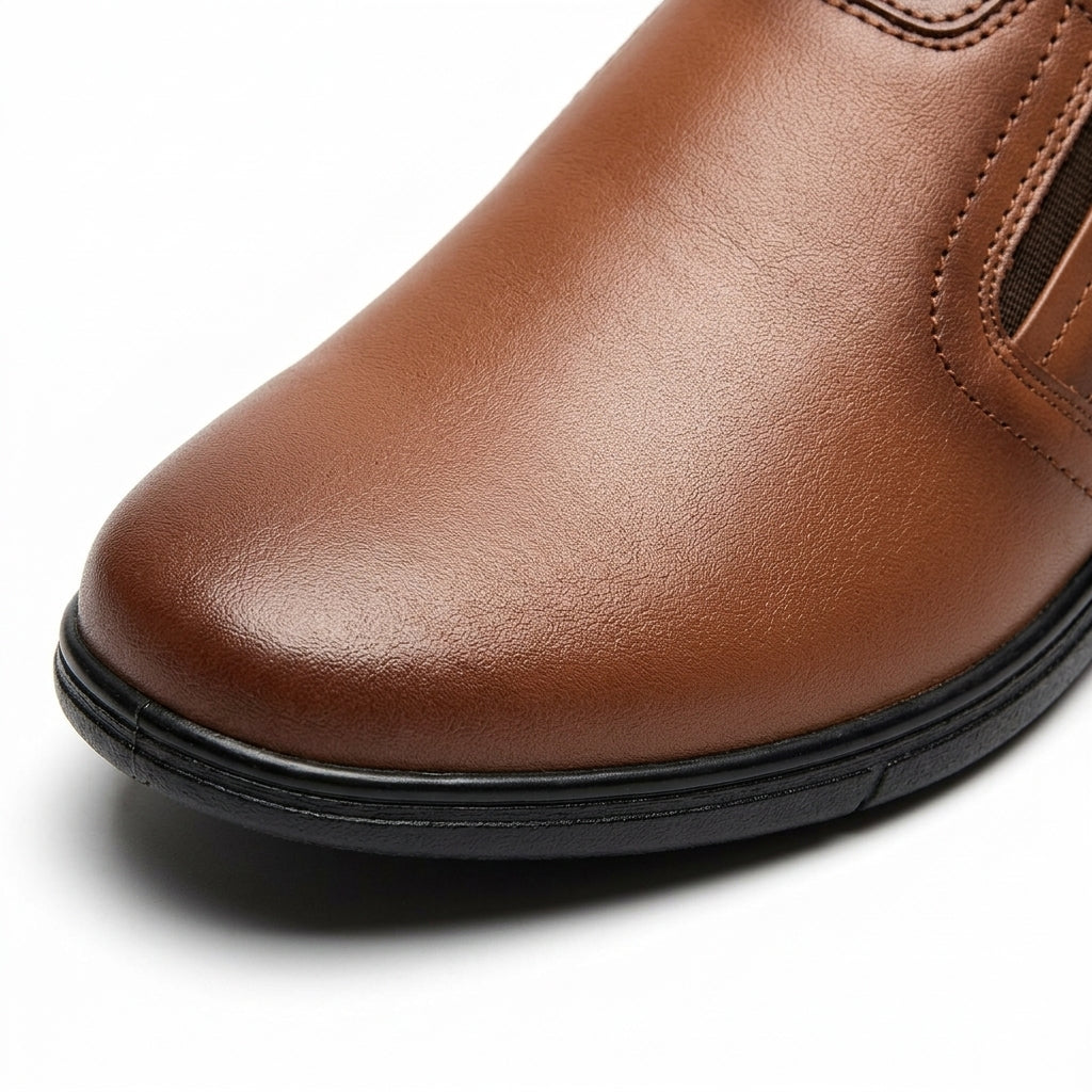 Pantofi casual barbati din piele naturală, A-502, maro