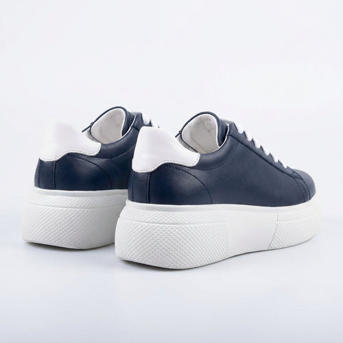 Adidasi dama bleumarin, piele naturla, Asti-207