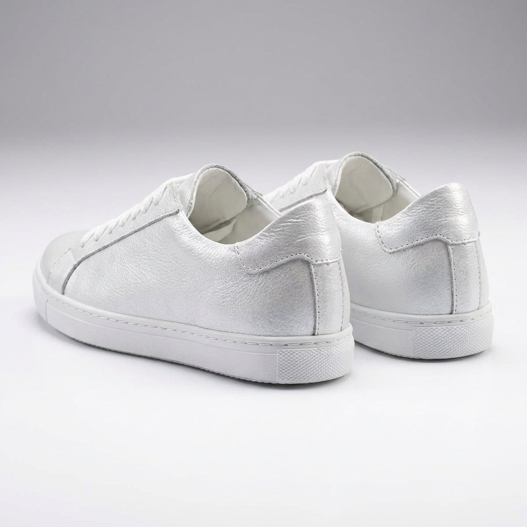 Adidasi dama albi,Vero105, din piele naturala