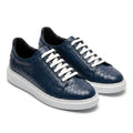 Adidasi barbati din piele naturală, R-Croco, blue