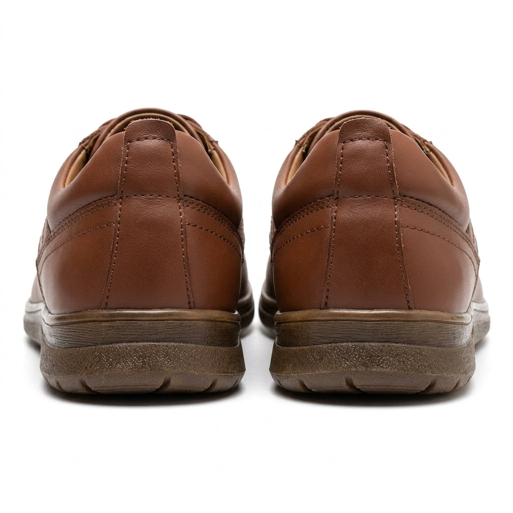 Pantofi casual barbati din piele naturală, A-501, maro
