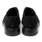 Pantofi casul dama negru-velur, A-296, din piele naturala