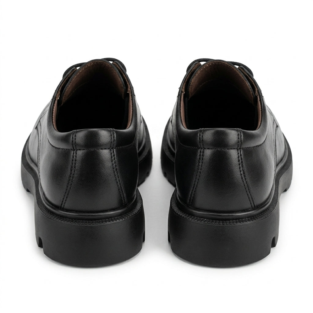 Pantofi casul dama negru, A-296, din piele naturala