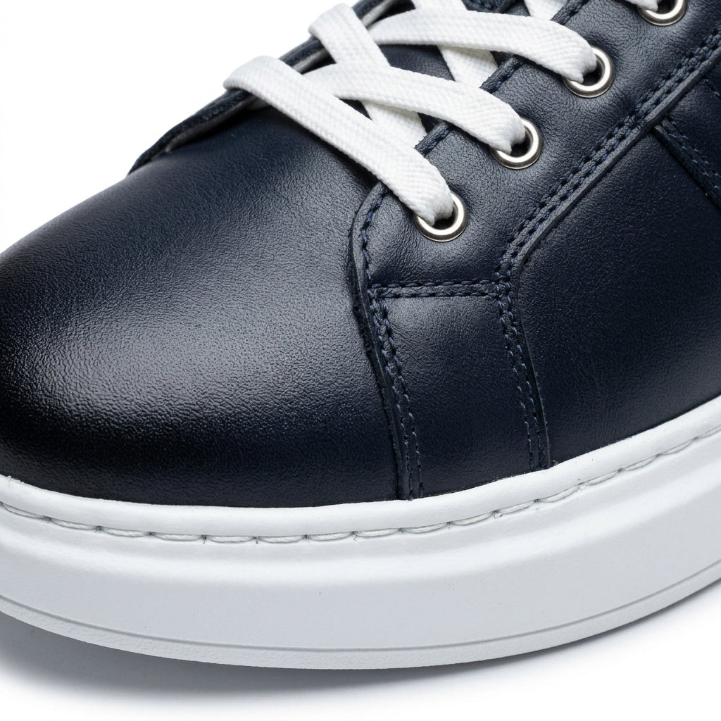 Adidasi barbati din piele naturală, M-105, blue
