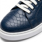 Adidasi barbati din piele naturală, R-Croco, blue