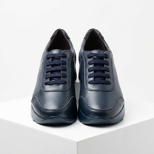 Adidasi dama bleumarin, piele naturala, Villa-Prn