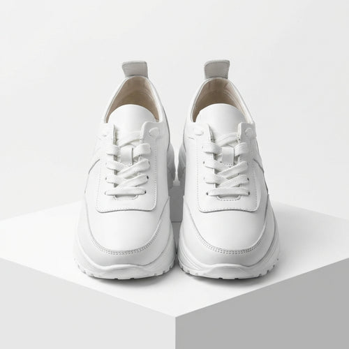 Adidasi dama alb, piele naturla, Bela-204