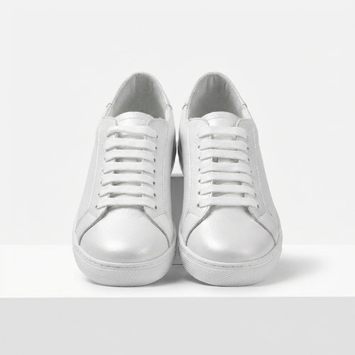 Adidasi dama albi,Vero105, din piele naturala